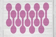 fold over Key fob chain oval template svg png ai files Product Image 1