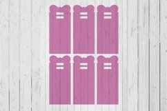 Bow top Keyring display card template svg dxf png ai files Product Image 1