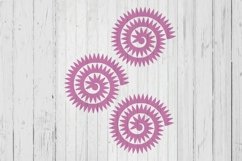 Roll spiky shape template svg dxf png ai files Product Image 1