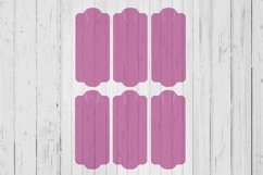 Round top bottom Keyring display card template svg dxf png a Product Image 1