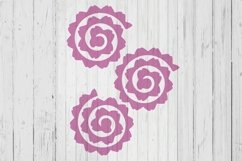 Roll flower shape template svg dxf png ai files Product Image 1