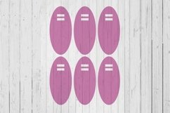 Oval Keyring display card template svg dxf png ai files Product Image 1