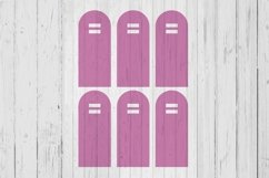 Rounded Keyring display card template svg dxf png ai files Product Image 1