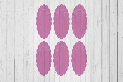 Wavy Keyring display card template svg dxf png ai files Product Image 1