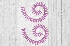 Roll daisy shape template svg dxf png ai files Product Image 1