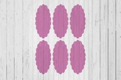 Wavy Keyring display card template svg dxf png ai files Product Image 1