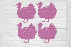 Turkey keychain display card template svg dxf png ai files Product Image 1
