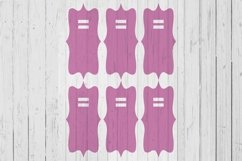 Ornate Keyring display card template svg dxf png ai files Product Image 1