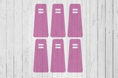 Triangle Keyring display card template svg dxf png ai files Product Image 1