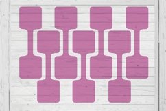 fold over Key fob chain square template svg png ai files Product Image 1
