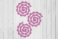 Roll flower shape template svg dxf png ai files Product Image 1
