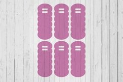 Bubble Keyring display card template svg dxf png ai files Product Image 1