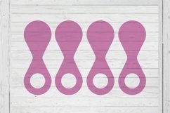 Picture Key fob chain template svg dxf png ai cut files Product Image 1