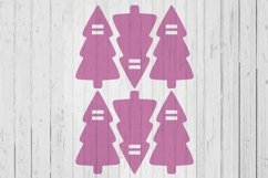 Christmas tree Keyring display card template svg dxf png ai Product Image 1