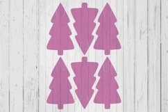 Christmas tree Keyring display card template svg dxf png ai Product Image 1