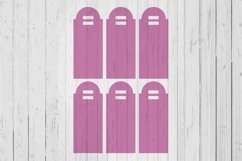 Roundtop Keyring display card template svg dxf png ai files Product Image 1