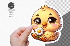 Chick sticker, Easter sticker Product Image 1