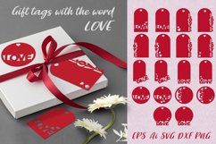 Gift tags with the word Love. Product Image 1