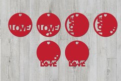 Gift tags with the word Love. Product Image 3