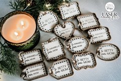 12 Winter / Christmas Boho Rattan Gift Tags for Laser Product Image 1