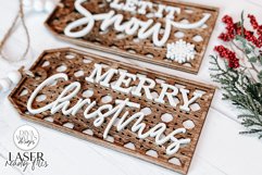 Christmas Boho Rattan Tag Ornaments SVG | Glowforge / Laser Product Image 1