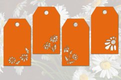 Set of tags with daisies. SVG files for cutting. Product Image 2