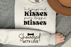 Tail Wags And Kisses Pure Sleeve SVG, Dog SVG Design Product Image 3
