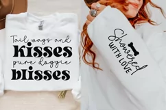 Tail Wags And Kisses Pure Sleeve SVG, Dog SVG Design Product Image 2