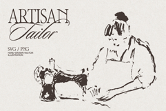 Artisan Tailor Sketch Illustrations Product Image 1