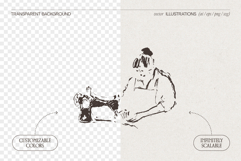 Artisan Tailor Sketch Illustrations Product Image 2