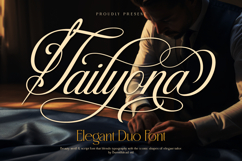 Tailyona - Elegant Tailor Duo Font Product Image 1