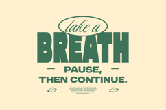 Take a Breath Minimal Typography Quotes for T shir Product Image 1