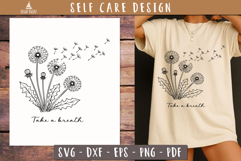 Take a Breath Dandelion SVG PNG
