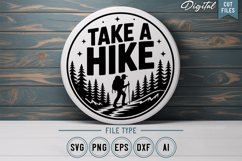 Camping Round Sign SVG Bundle | Camping Sign | Adventure SVG Product Image 4
