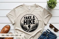 Take A Hike SVG File | Camping Round Sign SVG Product Image 3
