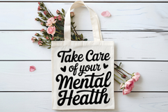 Take Care of Your Mental Health SVG | Mental Health SVG Product Image 4