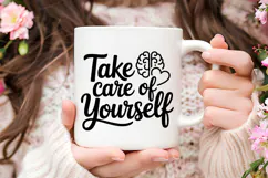 Take Care of Yourself SVG | Mental Health SVG Product Image 3