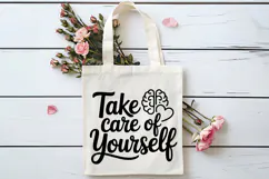 Take Care of Yourself SVG | Mental Health SVG Product Image 4