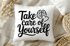 Take Care of Yourself SVG | Mental Health SVG Product Image 5