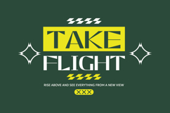 Take Flight Urban Typography T-shirt Design Product Image 1