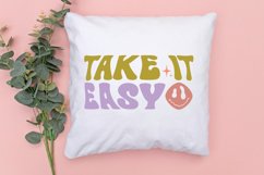 Take It Easy SVG, Positive Quotes SVG Design Product Image 3