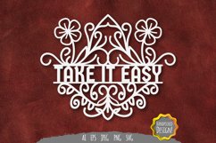 Take It Easy Papercut Product Image 1