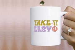 Take It Easy SVG, Positive Quotes SVG Design Product Image 2