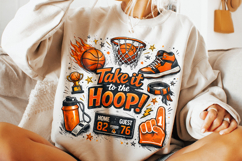 Take It To The Hoop PNG, Basketball PNG, Game Day PNG Product Image 3