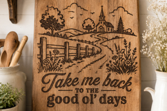Take Me Back to the Good Ol Days SVG, Vintage Country Design Product Image 4