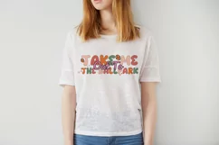 Take Me Out To The Ballpark Retro Baseball Quote SVG Design Product Image 3