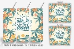 Take Me To The Beach Tumbler Wrap Sublimation