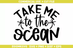 Take me to the ocean SVG | Summer SVG | Funny Summer SVG Product Image 1