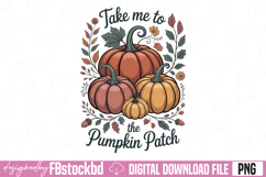 Take Me To The Pumpkin Patch PNG Product Image 1