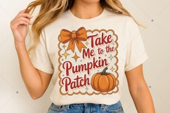 Take me to the Pumpkin Patch PNG, Coquette Fall PNG, Retro Product Image 2